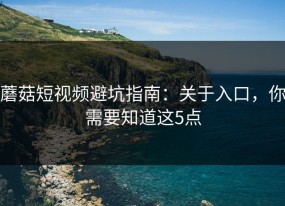蘑菇短视频避坑指南：关于入口，你需要知道这5点