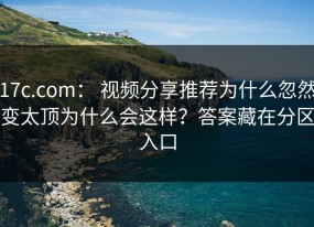 17c.com： 视频分享推荐为什么忽然变太顶为什么会这样？答案藏在分区入口